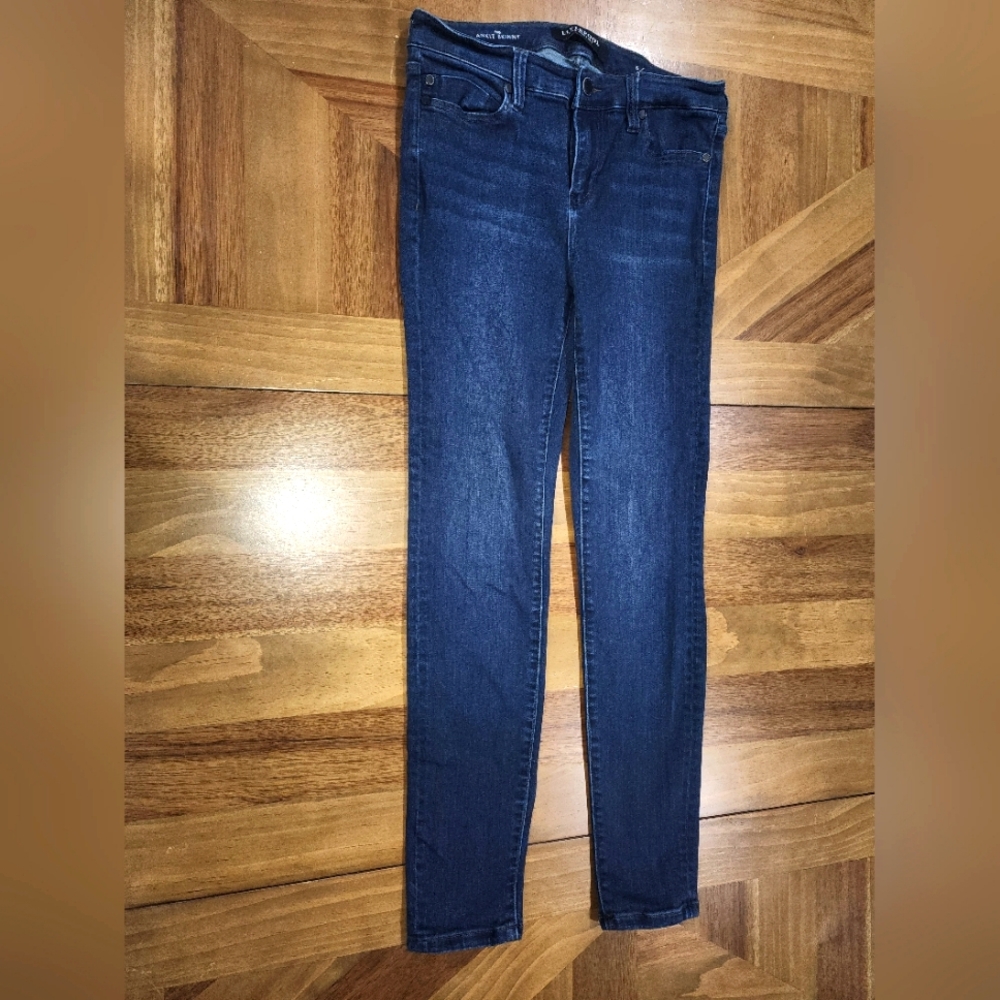 Liverpool Ankle Skinny Dark Wash  Stretchy Jeans Sz 6 6x28 Womens Blue Denim